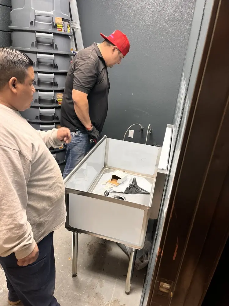 Commercial plumbing and sink installation in California City